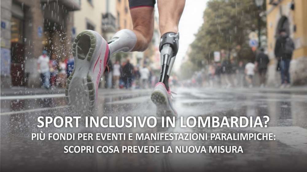 Lombardia — 3 milioni per manifestazioni sportive, quota paralimpica al 15%