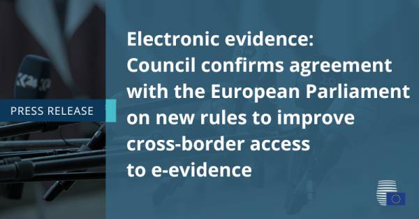Electronic evidence: Council confirms agreement wi...