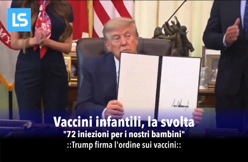 Trump firma ordine sui vaccini infantili: riduzione a 11 malattie e richiami separati, citato il legame con l'autismo